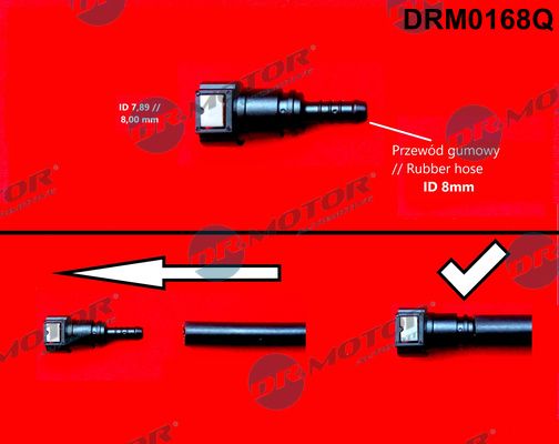 Dr.Motor Automotive DRM0168Q Žarnos suleidimas, degalų žarna