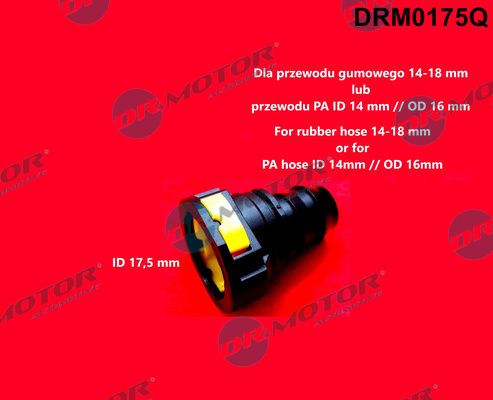 Dr.Motor Automotive DRM0175Q Žarnos suleidimas, degalų žarna