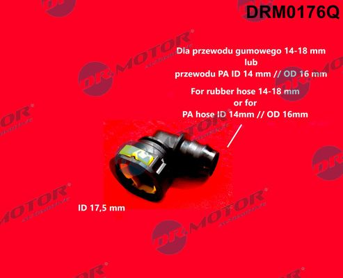 Dr.Motor Automotive DRM0176Q Žarnos suleidimas, degalų žarna