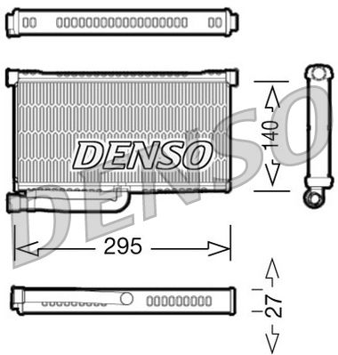 DENSO DRR02004 Šilumokaitis, salono šildymas