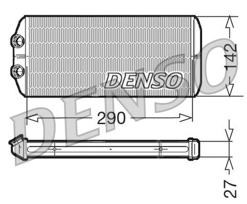 DENSO DRR07005 Šilumokaitis, salono šildymas