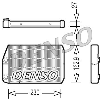 DENSO DRR09034 Šilumokaitis, salono šildymas