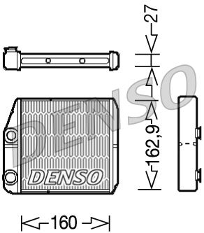 DENSO DRR09035 Šilumokaitis, salono šildymas