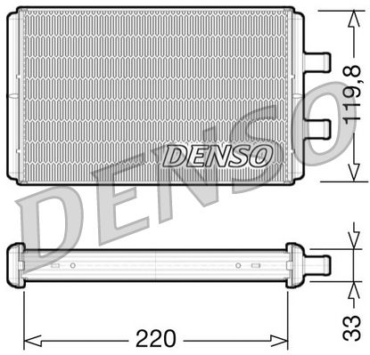 DENSO DRR12007 Šilumokaitis, salono šildymas