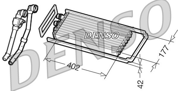 DENSO DRR12101 Šilumokaitis, salono šildymas