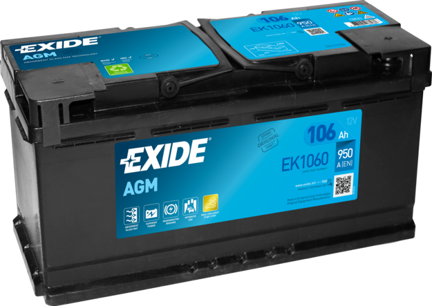 Starterio akumuliatorius EXIDE EK1060