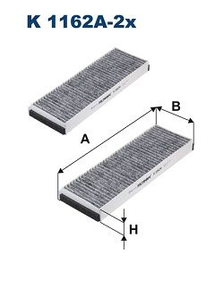 Filtras, salono oras FILTRON K 1162A-2X