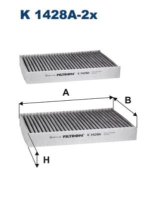 Filtras, salono oras FILTRON K 1428A-2x