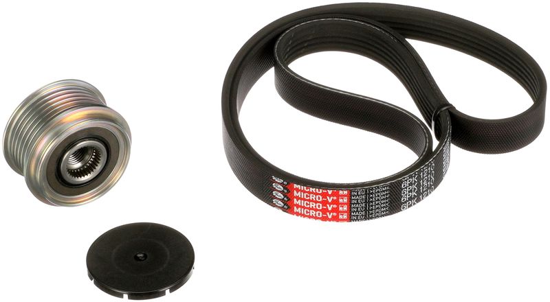 V formos rumbuotas diržas, komplektas GATES K016PK1210