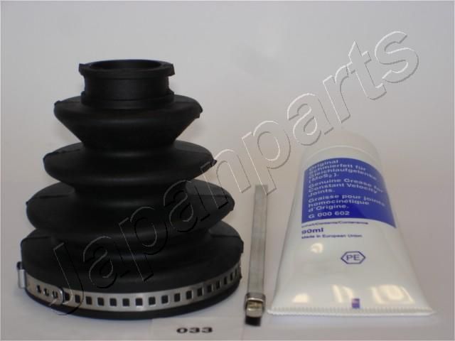 JAPANPARTS KB-033 Gofruotoji membrana, kardaninis velenas