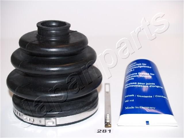 JAPANPARTS KB-281 Gofruotoji membrana, kardaninis velenas