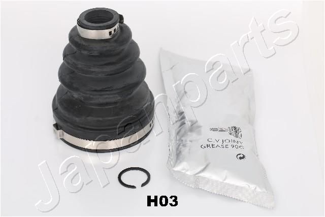 JAPANPARTS KB-H03 Gofruotoji membrana, kardaninis velenas