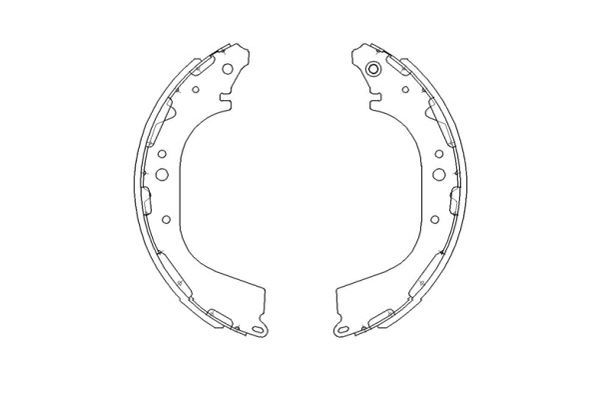 Stabdžių trinkelių komplektas Kavo Parts KBS-7411