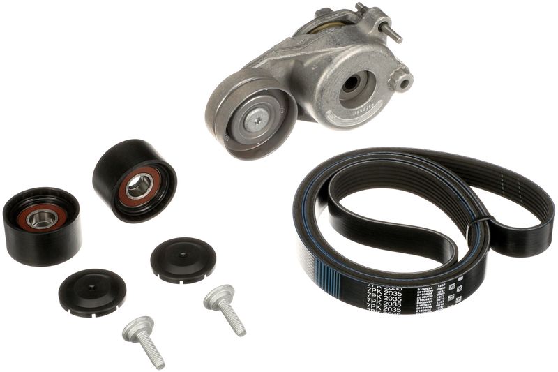 Vandens siurblys + V formos rumbuotas diržas, komplektas GATES KP17PK2035-1