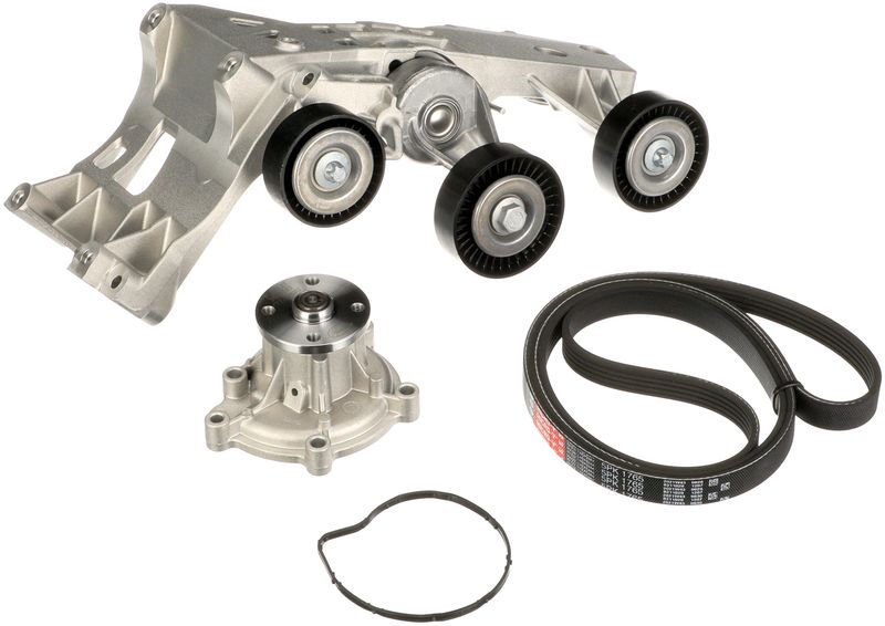 GATES KP25PK1765 Vandens siurblys + V formos rumbuotas diržas, komplektas
