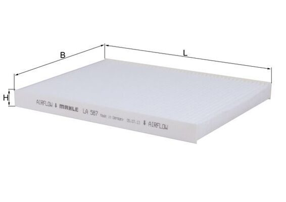 Filtras, salono oras KNECHT LA 587