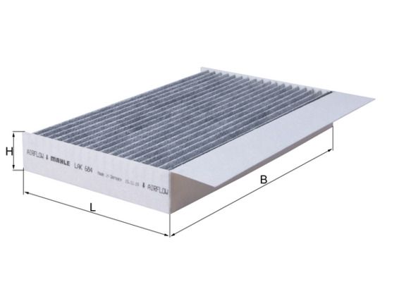 Filtras, salono oras KNECHT LAK 684