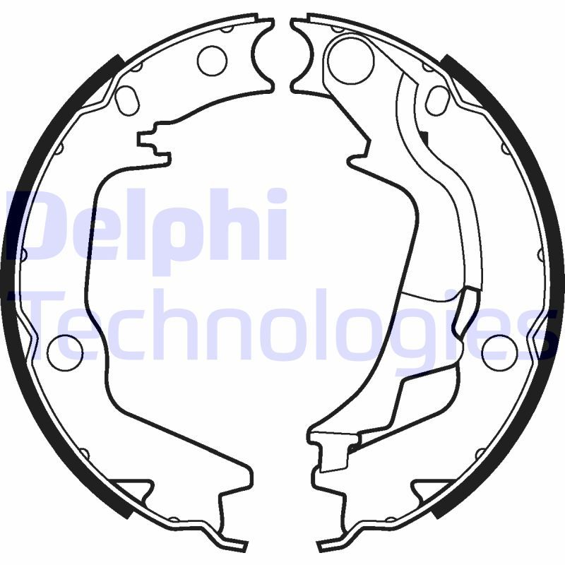 Stabdžių trinkelių komplektas, stovėjimo stabdis DELPHI LS2011