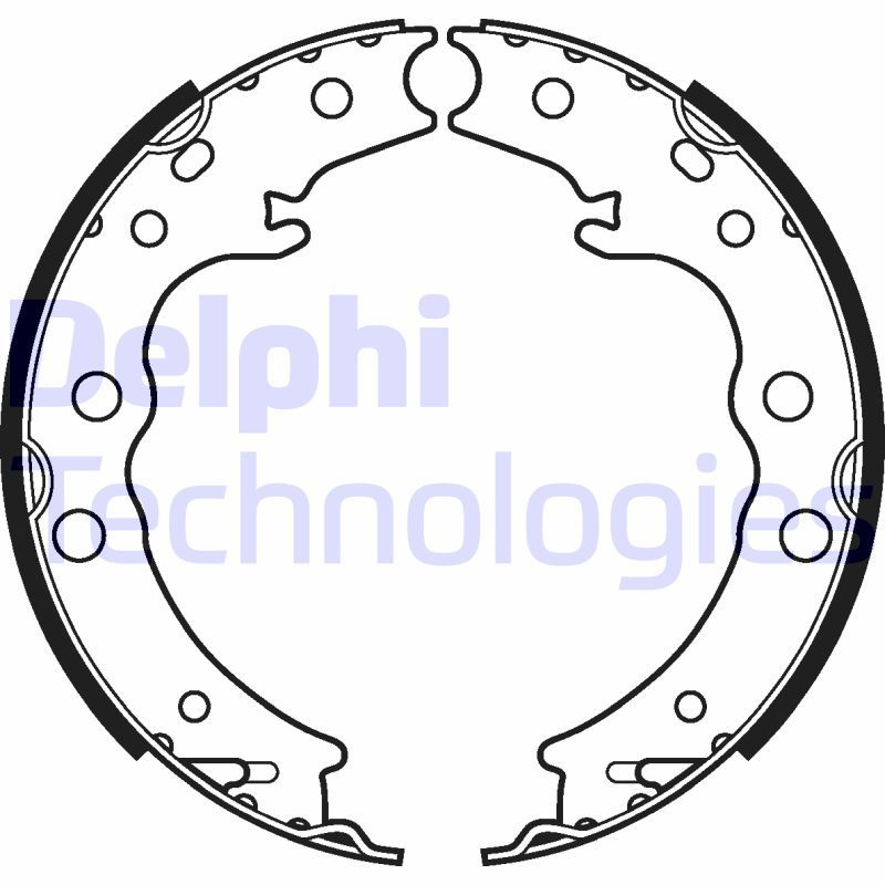 Stabdžių trinkelių komplektas DELPHI LS2125