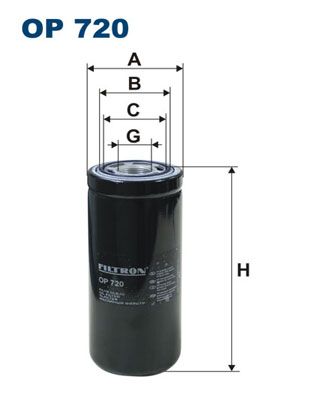 Alyvos filtras FILTRON OP 720