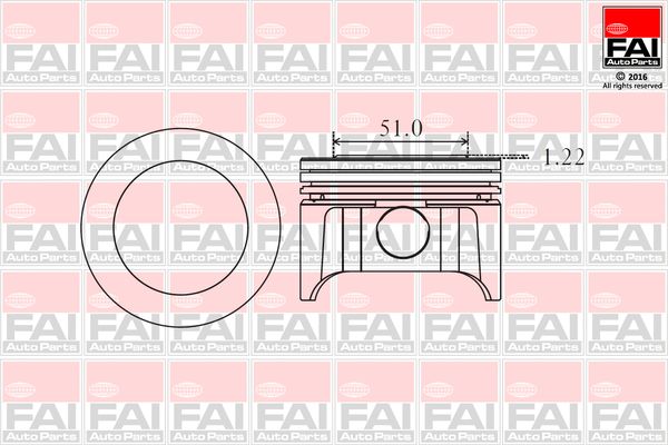 FAI AutoParts PK9-000 Stūmoklis