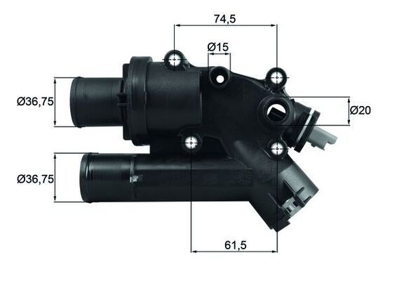 MAHLE TH 46 83 Termostatas, aušinimo skystis