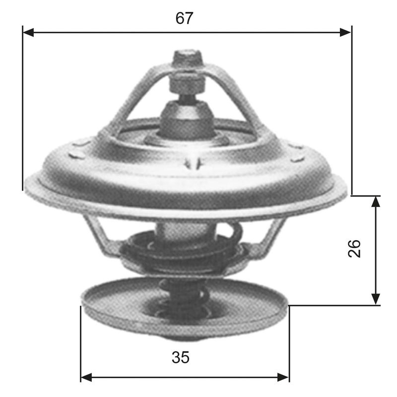 GATES TH11680G1 Termostatas, aušinimo skystis