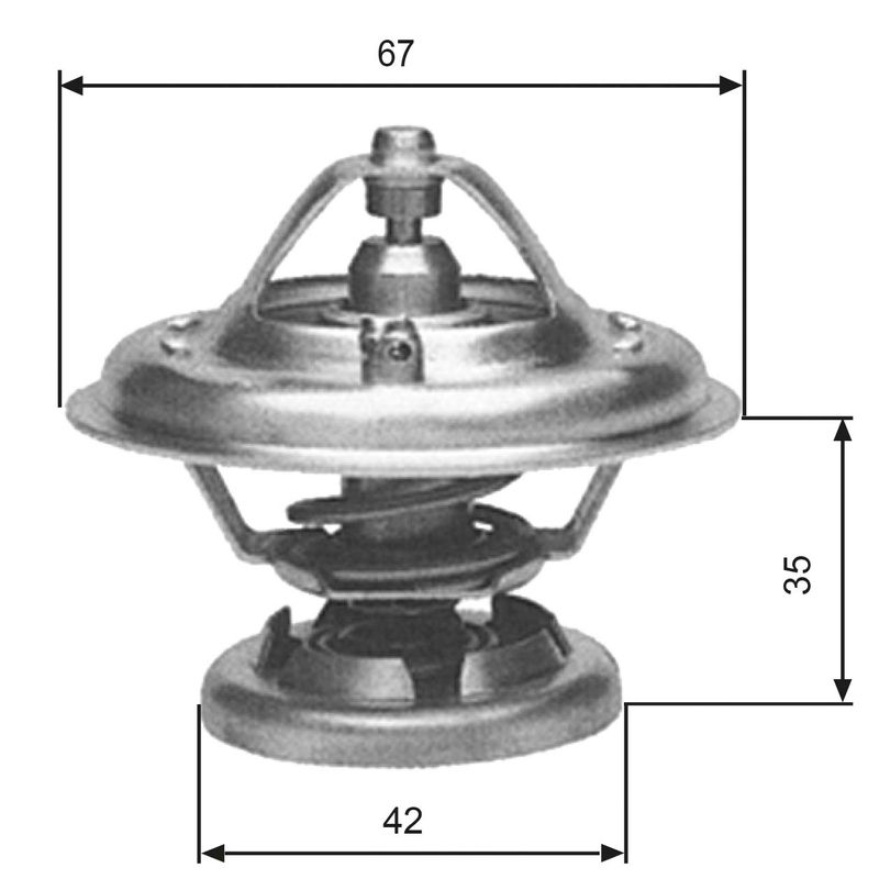 GATES TH12680G1 Termostatas, aušinimo skystis
