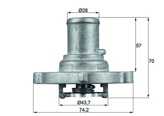 MAHLE TI 122 87 D Termostatas, aušinimo skystis