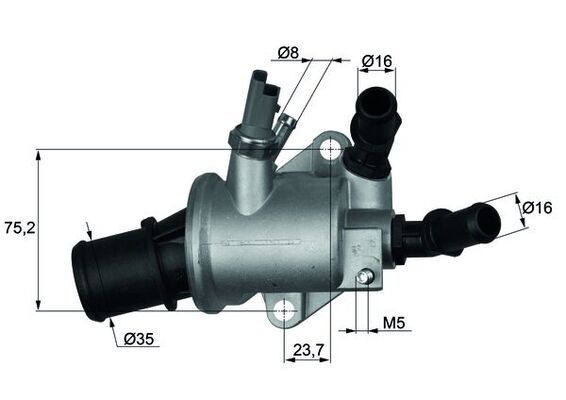 MAHLE TI 143 88 Termostatas, aušinimo skystis