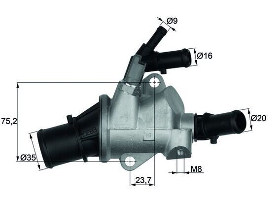 MAHLE TI 148 88 Termostatas, aušinimo skystis