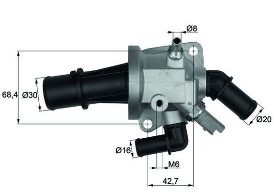 MAHLE TI 153 88 Termostatas, aušinimo skystis