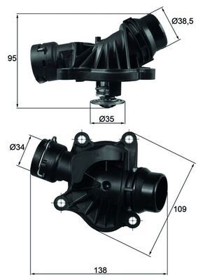 MAHLE TI 234 88 Termostatas, aušinimo skystis