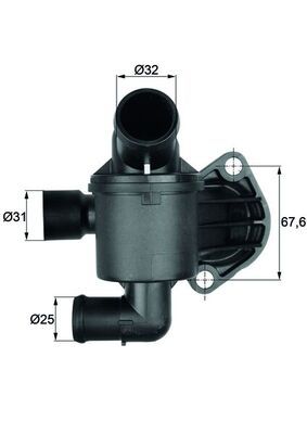 MAHLE TI 35 87 Termostatas, aušinimo skystis