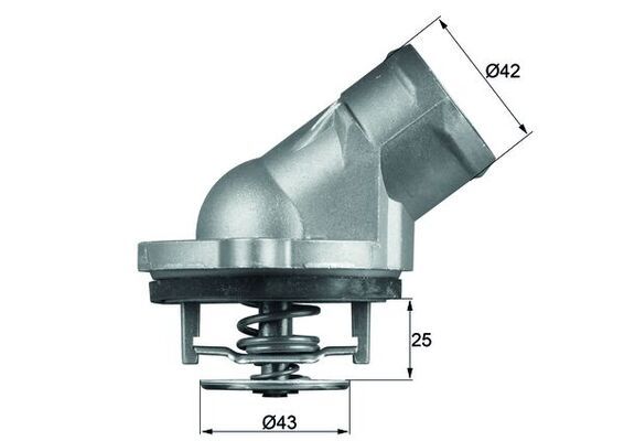 MAHLE TI 45 87 D Termostatas, aušinimo skystis