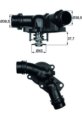MAHLE TM 13 97 Termostatas, aušinimo skystis