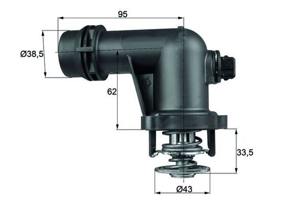 MAHLE TM 15 105 Termostatas, aušinimo skystis