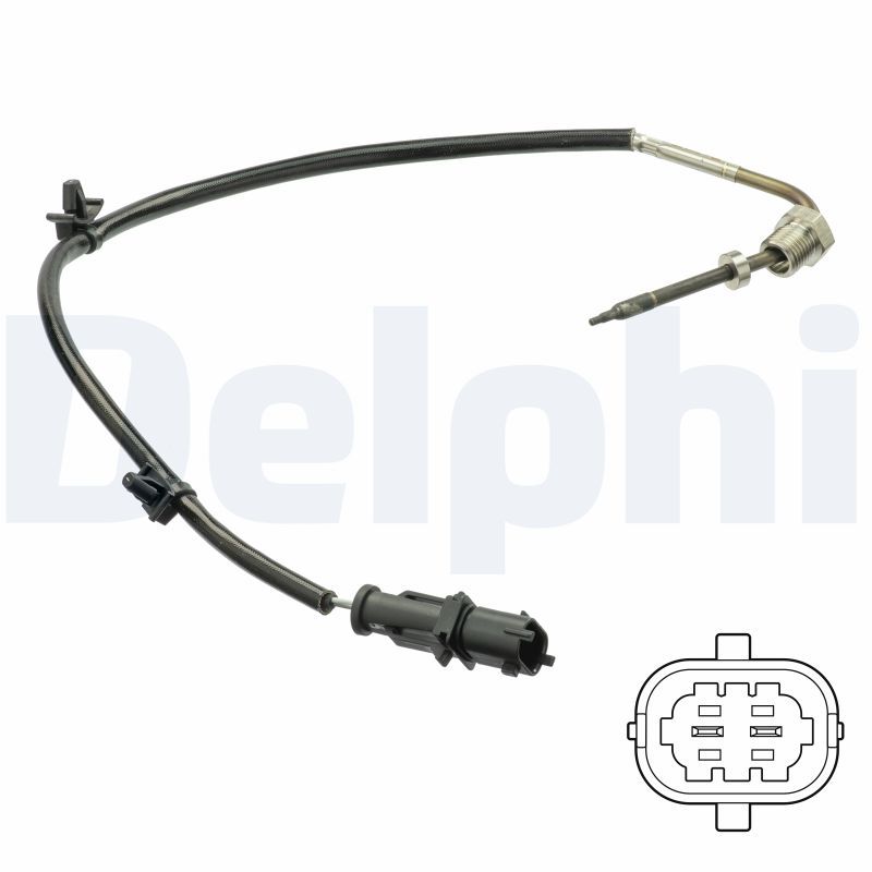 DELPHI TS30233 Jutiklis, išmetamųjų dujų temperatūra