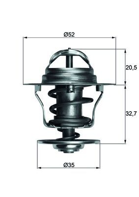 MAHLE TX 12 88 D Termostatas, aušinimo skystis