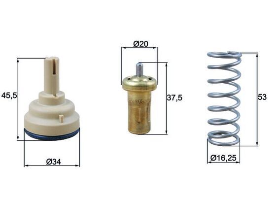 MAHLE TX 181 95D Termostatas, aušinimo skystis