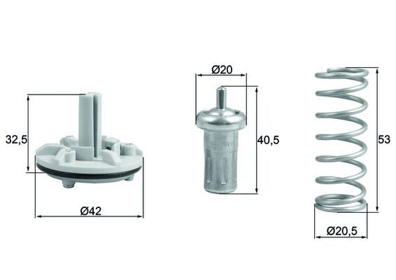 MAHLE TX 183 80D Termostatas, aušinimo skystis