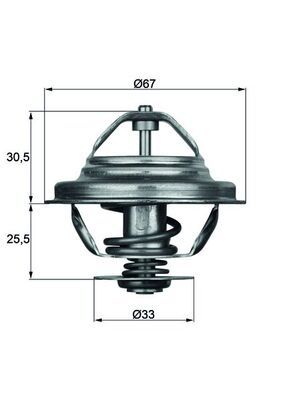 MAHLE TX 27 80 D Termostatas, aušinimo skystis