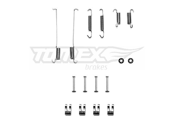 Priedų komplektas, stabdžių trinkelės TOMEX Brakes TX 40-22