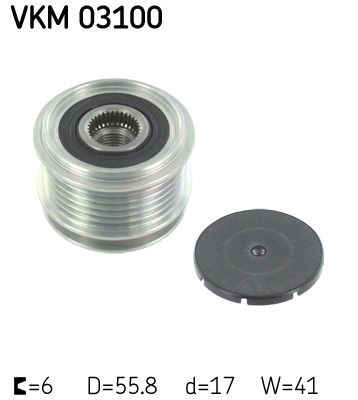 SKF VKM 03100 Laisvos eigos sankaba, kint. sr. generatorius