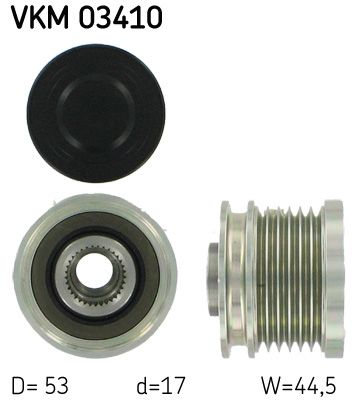 SKF VKM 03410 Laisvos eigos sankaba, kint. sr. generatorius