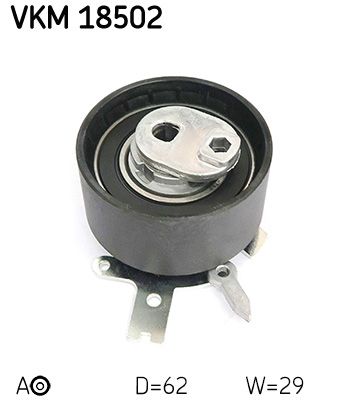 Įtempiklio skriemulys, paskirstymo diržas SKF VKM 18502