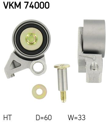 Įtempiklio skriemulys, paskirstymo diržas SKF VKM 74000