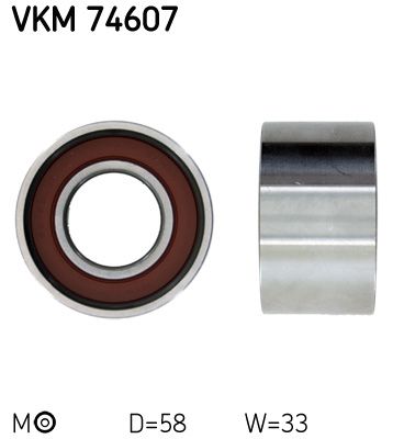 Įtempiklio skriemulys, paskirstymo diržas SKF VKM 74607