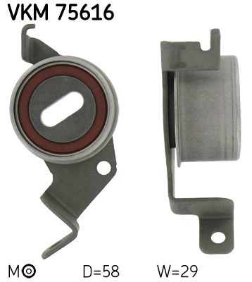 Įtempiklio skriemulys, paskirstymo diržas SKF VKM 75616