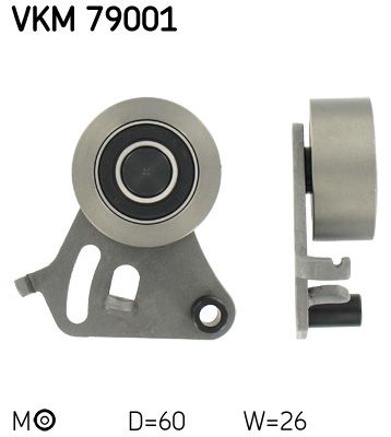 Įtempiklio skriemulys, paskirstymo diržas SKF VKM 79001